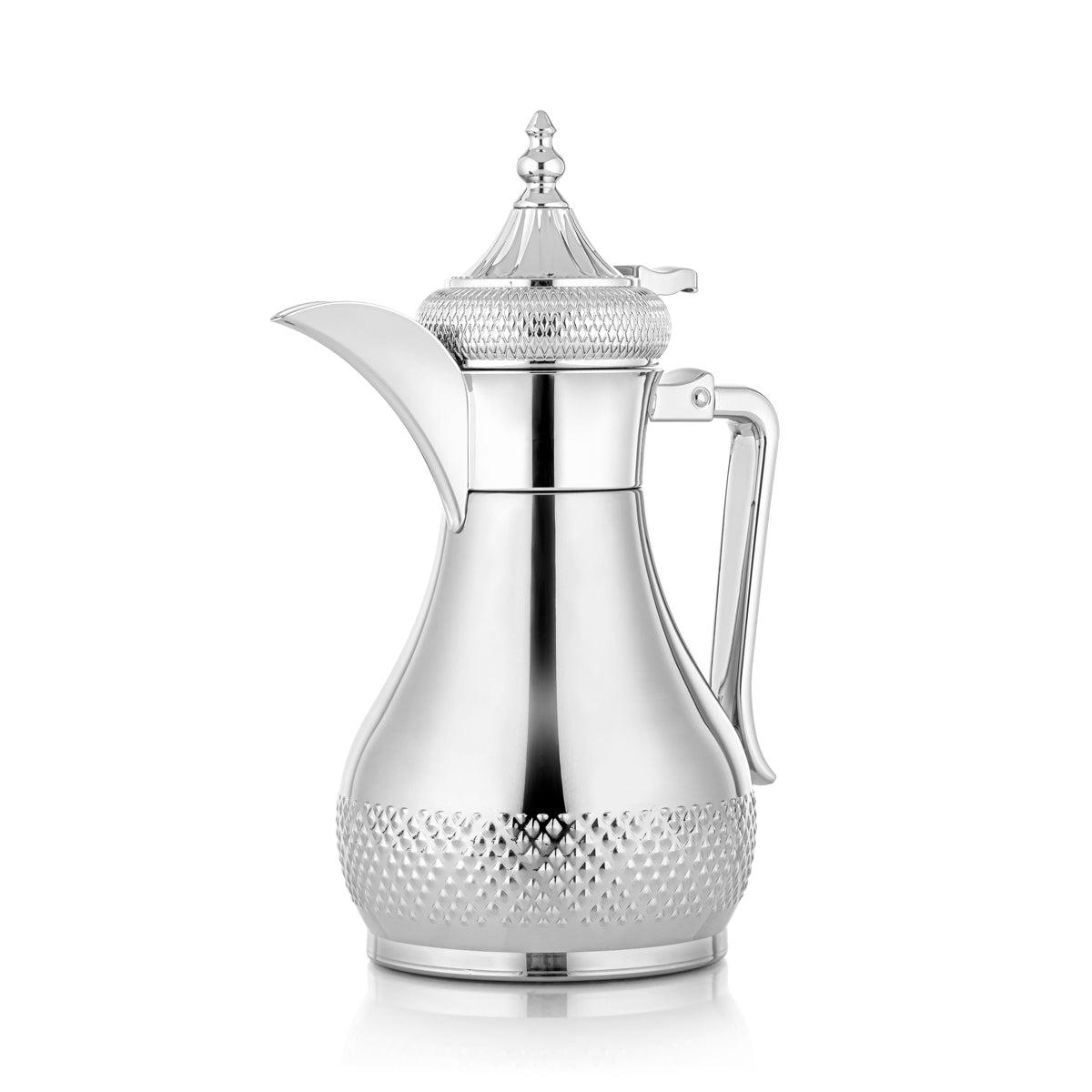 Almarjan 1 Liter Stainless Steel Vacuum Dallah Silver - SWD/D-100-CR