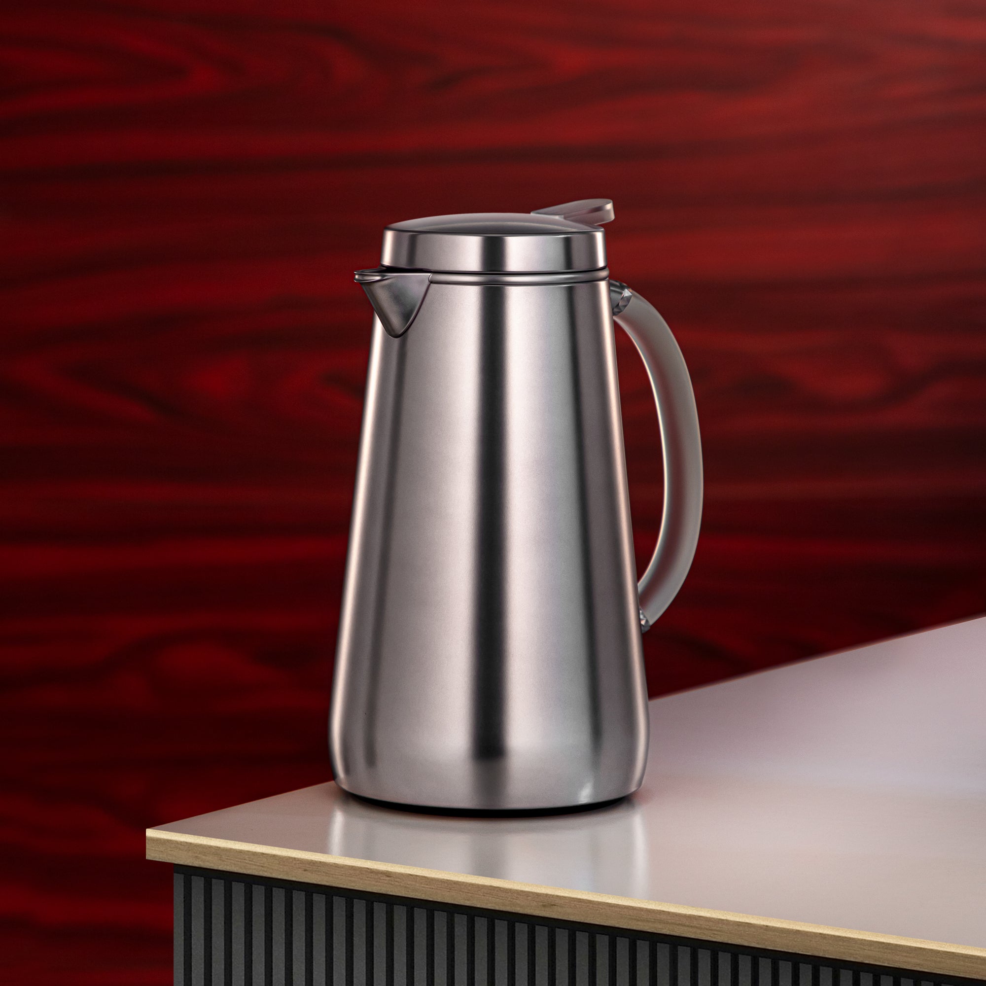 تيرمس المرجان معدن 0.7 لتر فضي مطفي مع مقبض فروست (VOP-700 E23Y15) – تقديم أنيق | رمضان و التجمعات