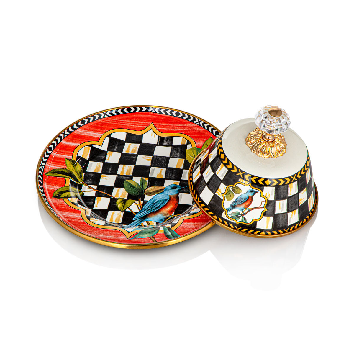 Almarjan Tohfa Collection Enamel Butter Plate - 287421091