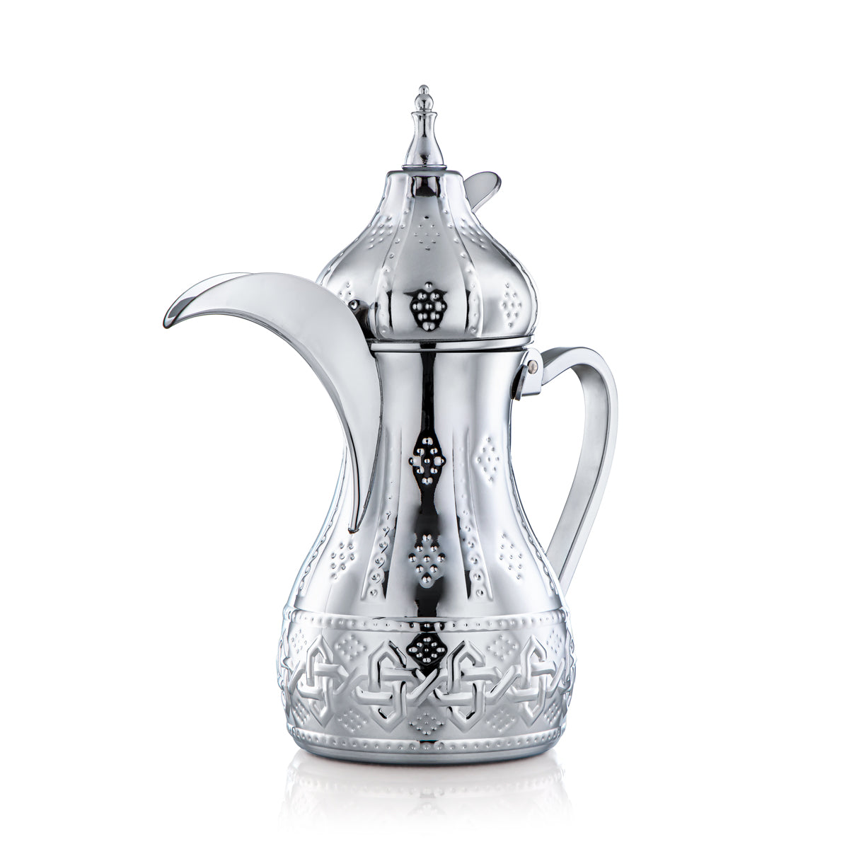 Almarjan 1.5 Liter Sahara Collection Stainless Steel Dallah Silver - STS0010975