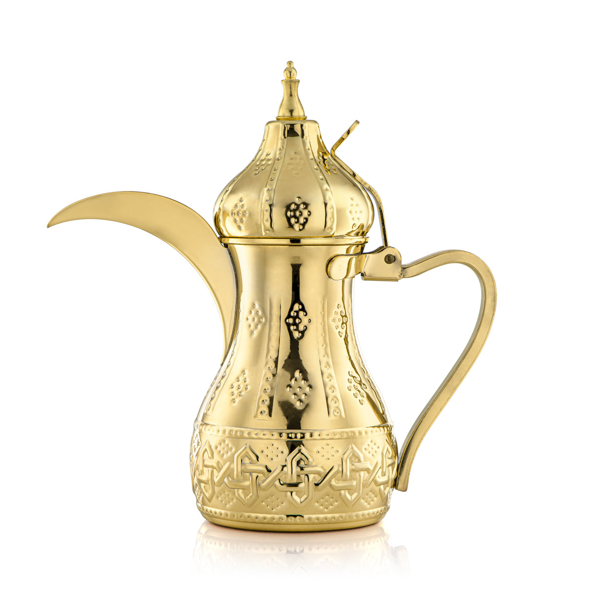 Almarjan 1.5 Liter Sahara Collection Stainless Steel Dallah Gold - STS0010978