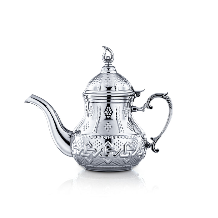 Almarjan 1.2 Liter Sahara Collection Stainless Steel Teapot Silver - STS0010989