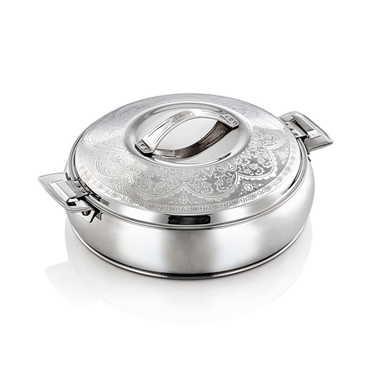 Almarjan 21 CM Ashwaq Collection Stainless Steel Hot Pot Silver - H22E12