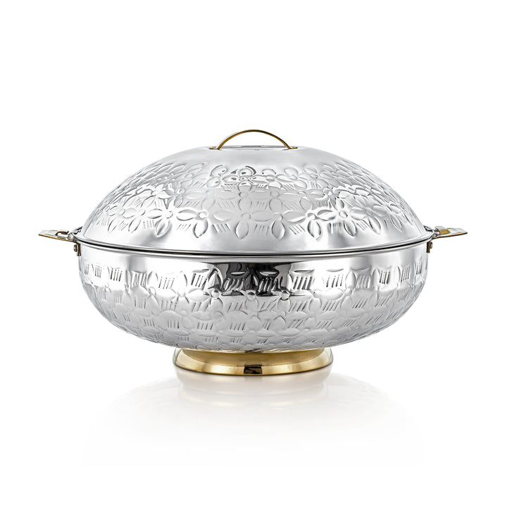 Almarjan 21000 ML Kanz Collection Stainless Steel Hot Pot Silver & Gold - H23M6HG